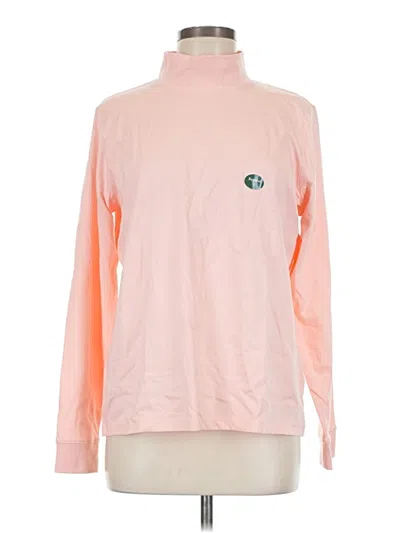 Pre-owned L.l.bean Long Sleeve Turtleneck In Pink