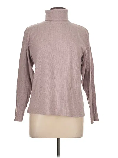 Pre-owned L.l.bean Long Sleeve Turtleneck In Pink