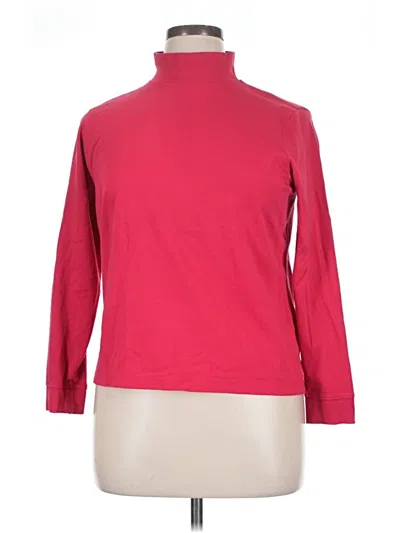 Pre-owned L.l.bean Long Sleeve Turtleneck In Red
