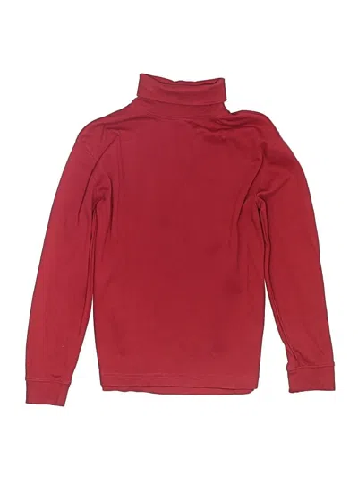 Pre-owned L.l.bean Kids' Long Sleeve Turtleneck In Red