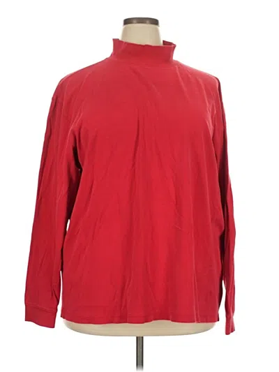 Pre-owned L.l.bean Long Sleeve Turtleneck In Red