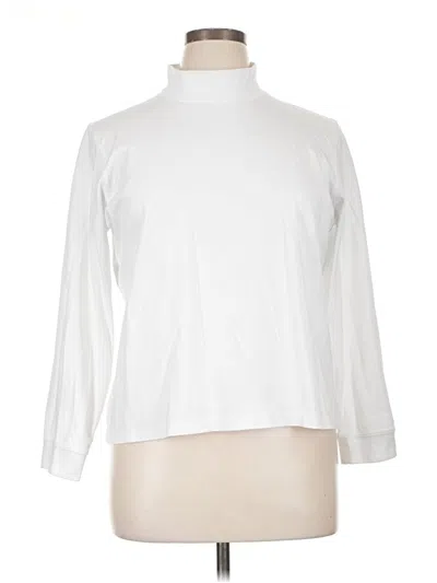 Pre-owned L.l.bean Long Sleeve Turtleneck In White