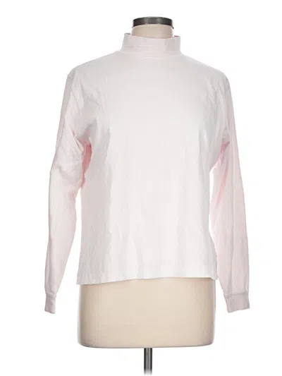 Pre-owned L.l.bean Long Sleeve Turtleneck In White
