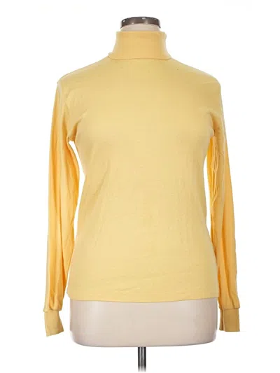 Pre-owned L.l.bean Long Sleeve Turtleneck In Yellow