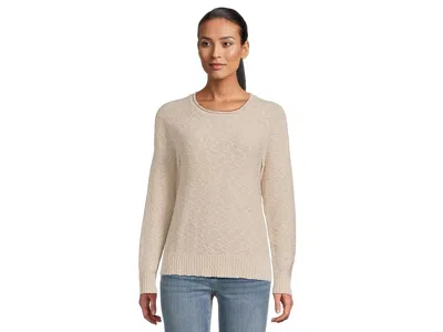 L.l.bean Midweight Cotton Slub Rollneck Pullover In Neutral
