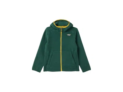L.l.bean Mountain Classic Fleece Hooded (big Kids) Kid's Clothing Deep Green : Lg (14-16 Big Kid), Polyester/