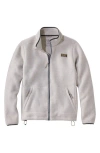 L.l.bean Mountain Classic Fleece Jacket In White