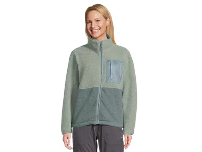 L.l.bean Mountainside Fleece Jacket Color-block In Green