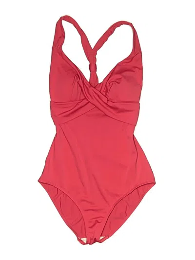 Pre-owned L.l.bean One Piece Swimsuit In Red