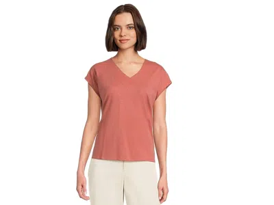 L.l.bean Organic Cotton V-neck Cap Sleeve T-shirts