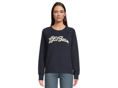 L.l.bean Peaks Island Crewneck Logo In Blue