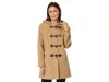L.l.bean Petite Lambswool Duffle Coat In Brown