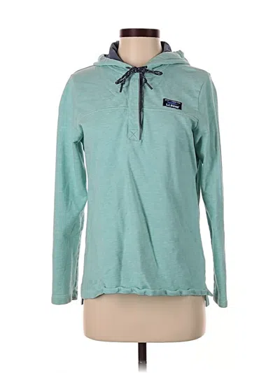 Pre-owned L.l.bean Pullover Hoodie In Teal