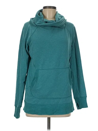 Pre-owned L.l.bean Pullover Hoodie In Teal