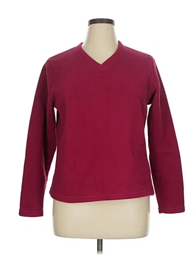 Pre-owned L.l.bean Pullover Sweater In Burgundy