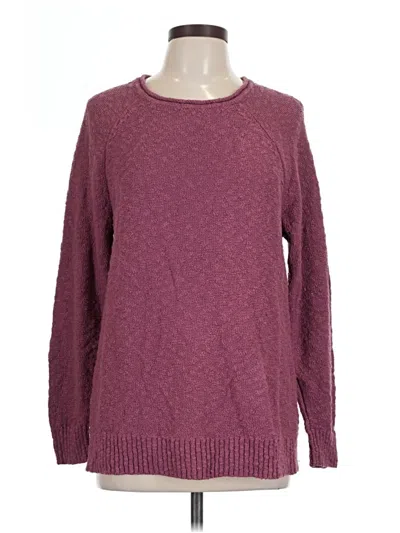 Pre-owned L.l.bean Pullover Sweater In Burgundy