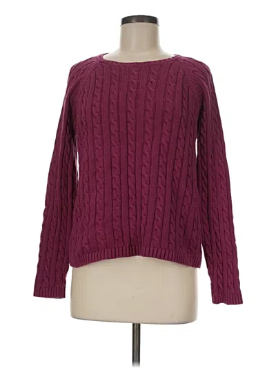 Pre-owned L.l.bean Pullover Sweater In Burgundy