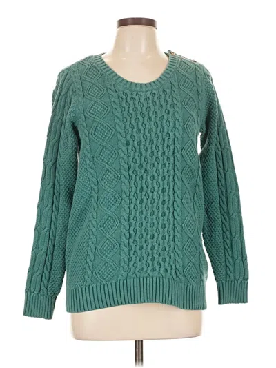 Pre-owned L.l.bean Pullover Sweater In Green