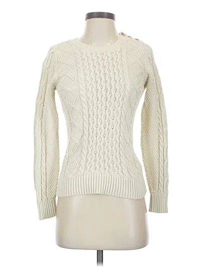 Pre-owned L.l.bean Pullover Sweater In Ivory