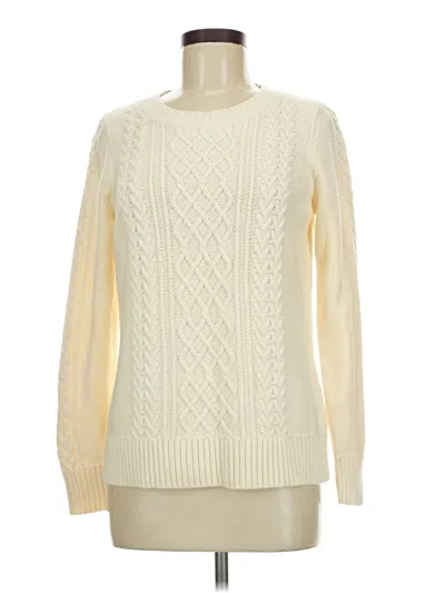 Pre-owned L.l.bean Pullover Sweater In Ivory