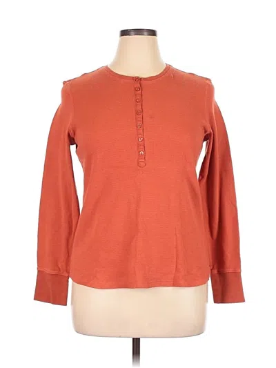 Pre-owned L.l.bean Pullover Sweater In Orange