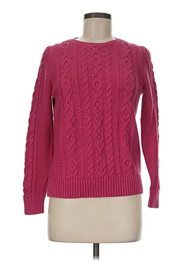 Pre-owned L.l.bean Pullover Sweater In Pink