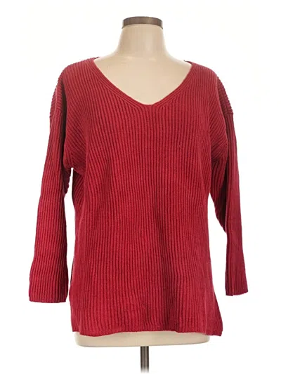 Pre-owned L.l.bean Pullover Sweater In Red