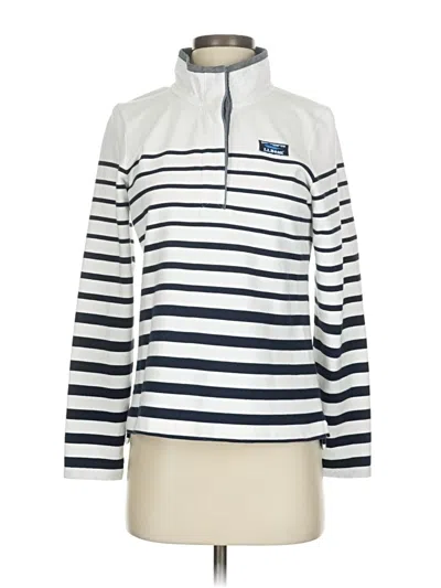 Pre-owned L.l.bean Pullover Sweater In White