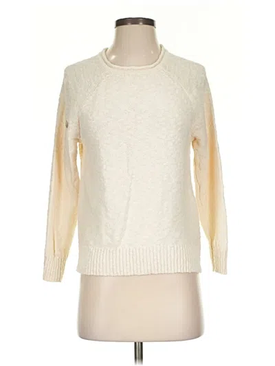 Pre-owned L.l.bean Pullover Sweater In White