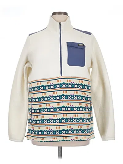 Pre-owned L.l.bean Pullover Sweater In White