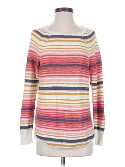 Pre-owned L.l.bean Pullover Sweater In White