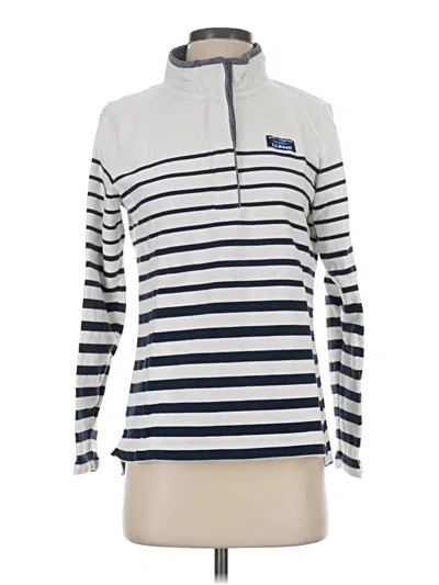 Pre-owned L.l.bean Pullover Sweater In White