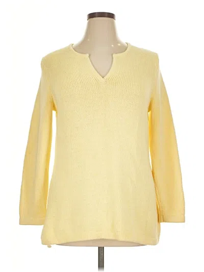 Pre-owned L.l.bean Pullover Sweater In Yellow