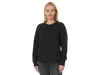 L.l.bean Quilted Crew Neck Pullover In Black