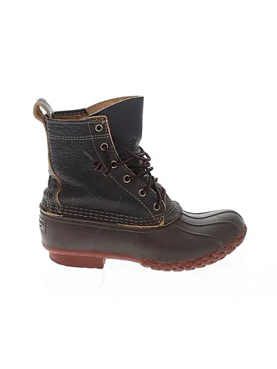 Pre-owned L.l.bean Rain Boots In Black