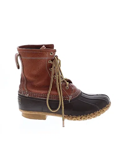 Pre-owned L.l.bean Rain Boots In Brown