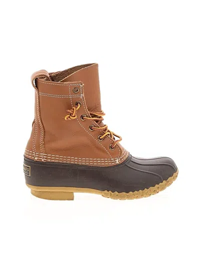 Pre-owned L.l.bean Rain Boots In Brown