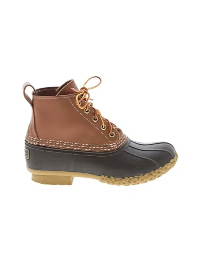 Pre-owned L.l.bean Rain Boots In Brown