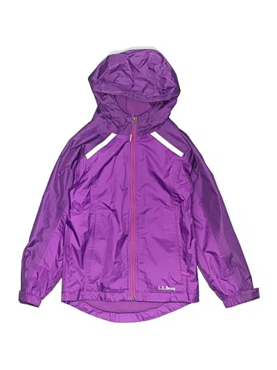 Pre-owned L.l.bean Kids' Raincoat In Purple