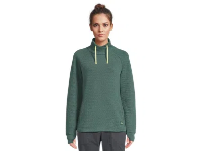 L.l.bean Ridgeknit Crossneck Pullover In Green