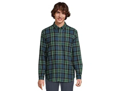 L.l.bean Scotch Plaid Flannel Shirt Traditional Fit
