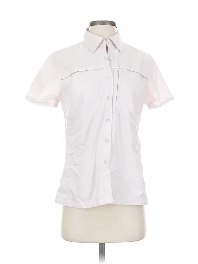 Pre-owned L.l.bean Short Sleeve Blouse In Pink