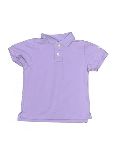 Pre-owned L.l.bean Kids' Short Sleeve Polo In Purple