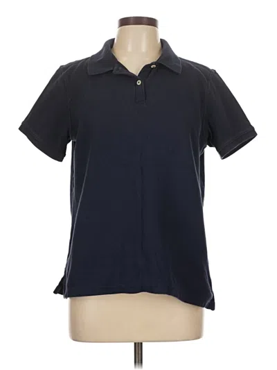 Pre-owned L.l.bean Short Sleeve Polo Shirt In Black