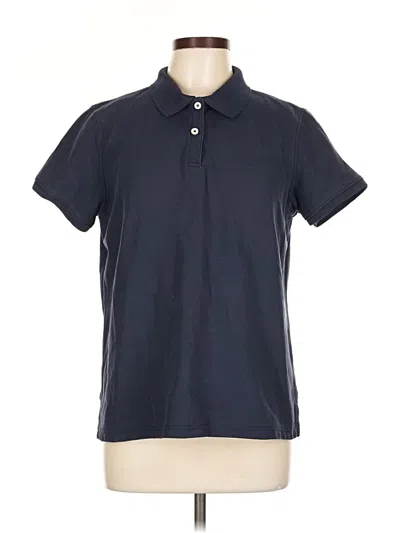 Pre-owned L.l.bean Short Sleeve Polo Shirt In Blue