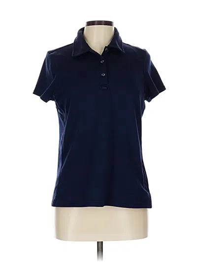 Pre-owned L.l.bean Short Sleeve Polo Shirt In Blue
