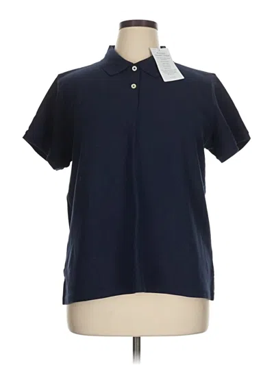 L.l.bean Short Sleeve Polo Shirt In Blue