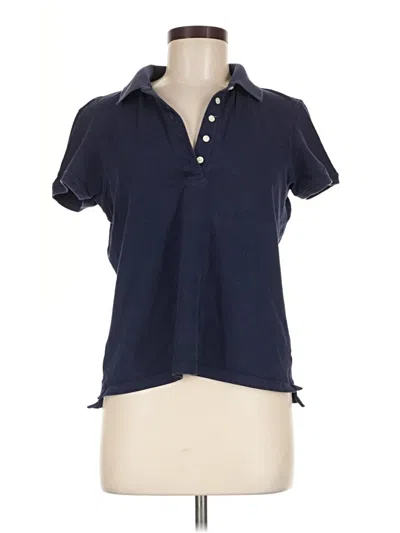 Pre-owned L.l.bean Short Sleeve Polo Shirt In Blue
