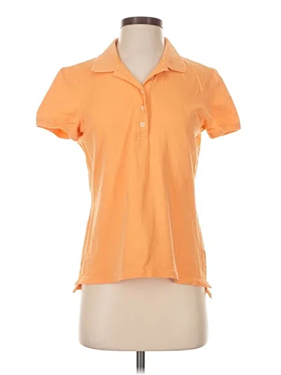 Pre-owned L.l.bean Short Sleeve Polo Shirt In Orange