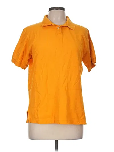Pre-owned L.l.bean Short Sleeve Polo Shirt In Orange